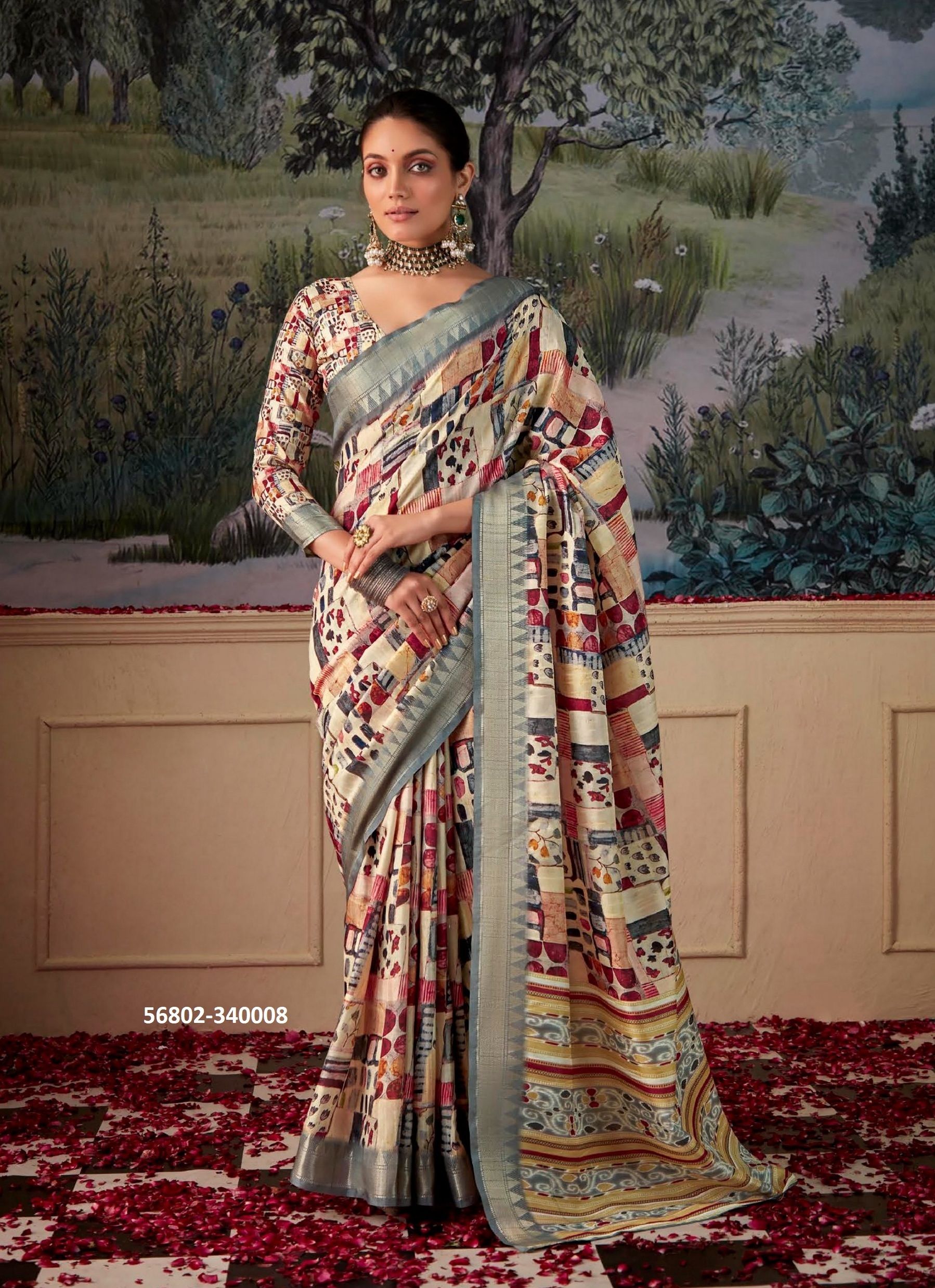 SHIMONI - CATALOG # 56802 (SET OF 8 SAREES)