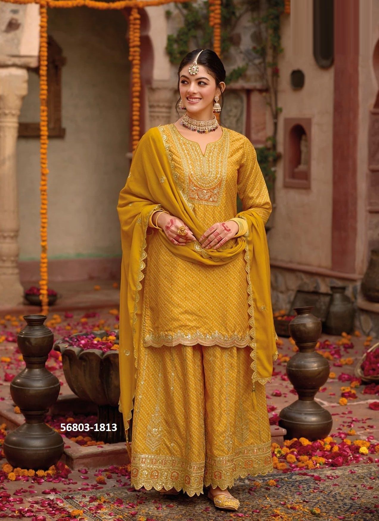 RASHMIKA - CATALOG # 56803 (SET OF 3 READYMADE SUITS) RASHMIKA - CATALOG # 56803 (SET OF 3 READYMADE SUITS)