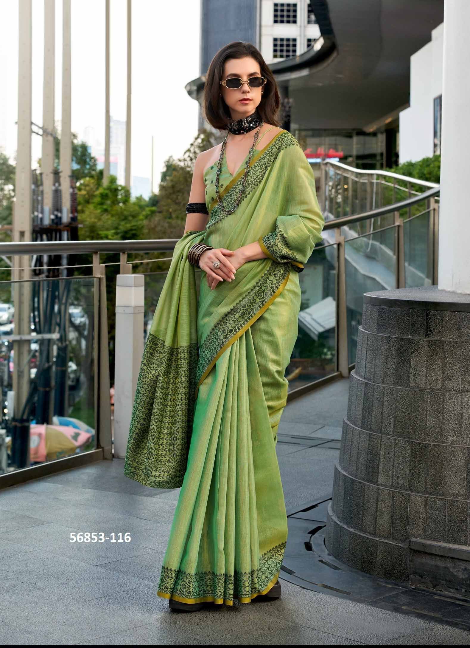 BLACKBERRY - CATALOG # 56853 (SET OF 6 SAREES) by BRAND STROLLAY ®