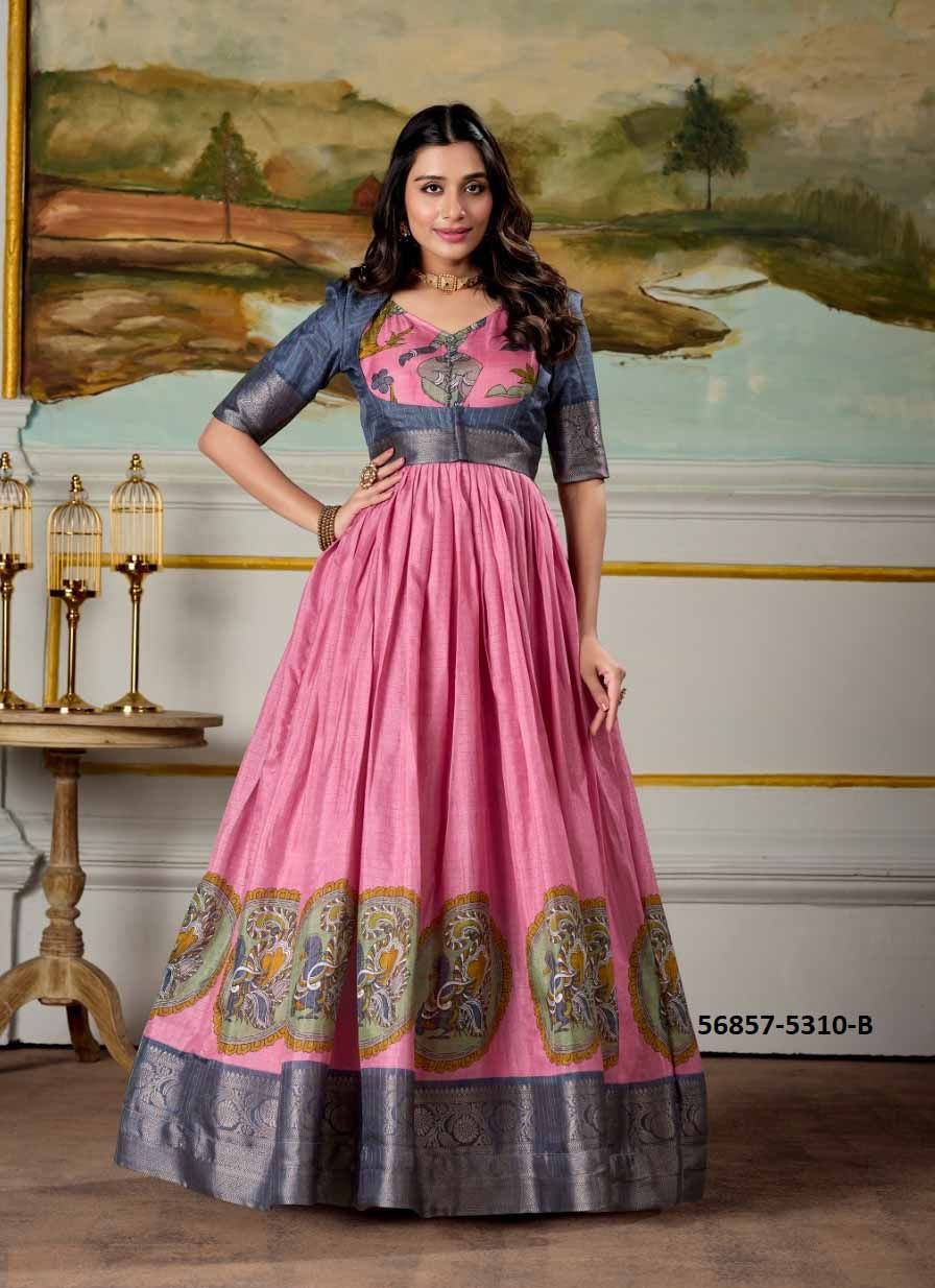 GOWNS WITH KOTI - CATALOG # 56857 (SET OF 4 READYMADE GOWNS) by BRAND STROLLAY ® GOWNS WITH KOTI - CATALOG # 56857 (SET OF 4 READYMADE GOWNS) by BRAND STROLLAY ®