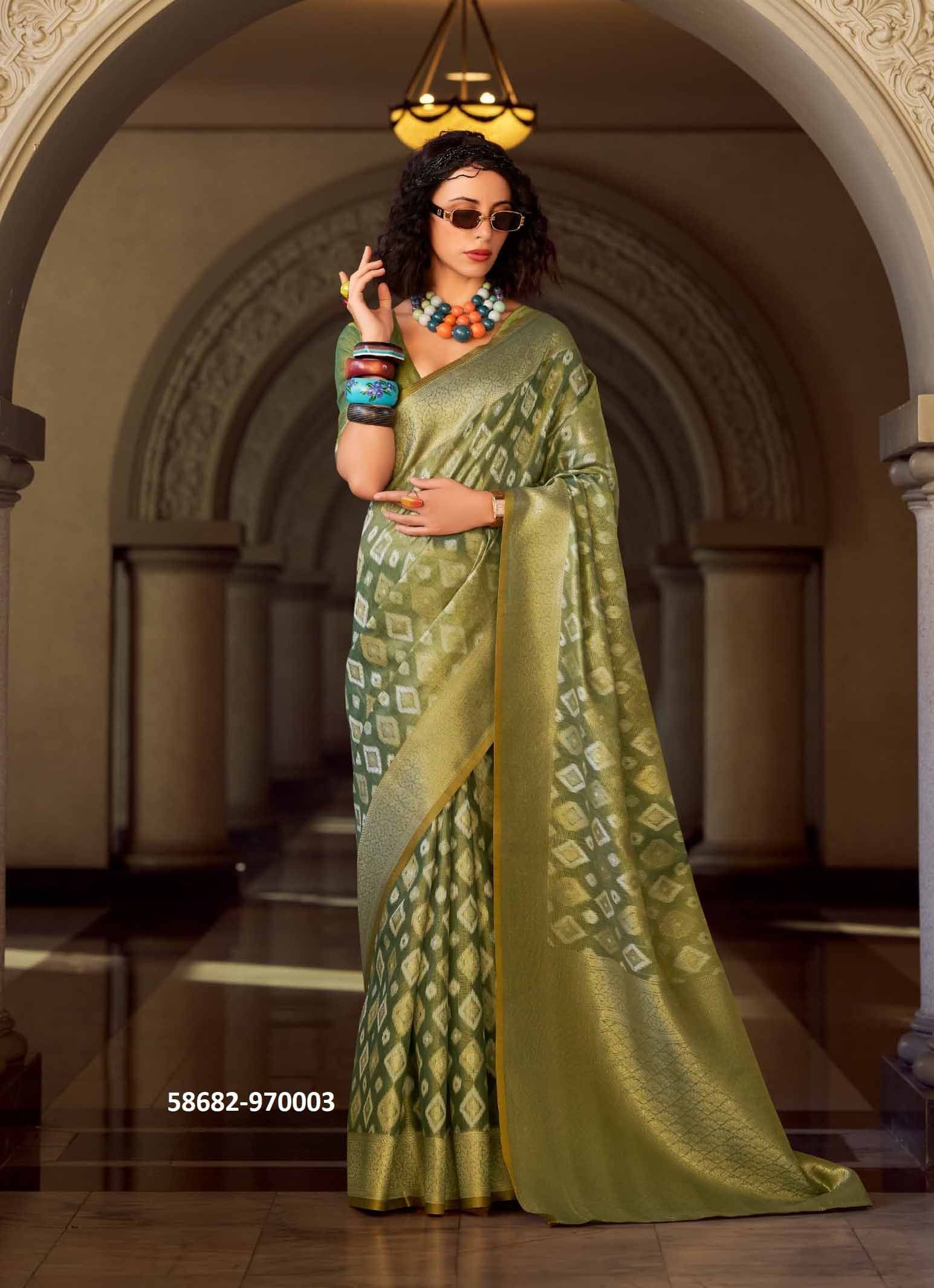 GOLDMINE - CATALOG # 56862 (SET OF 6 SAREES) by BRAND STROLLAY ®