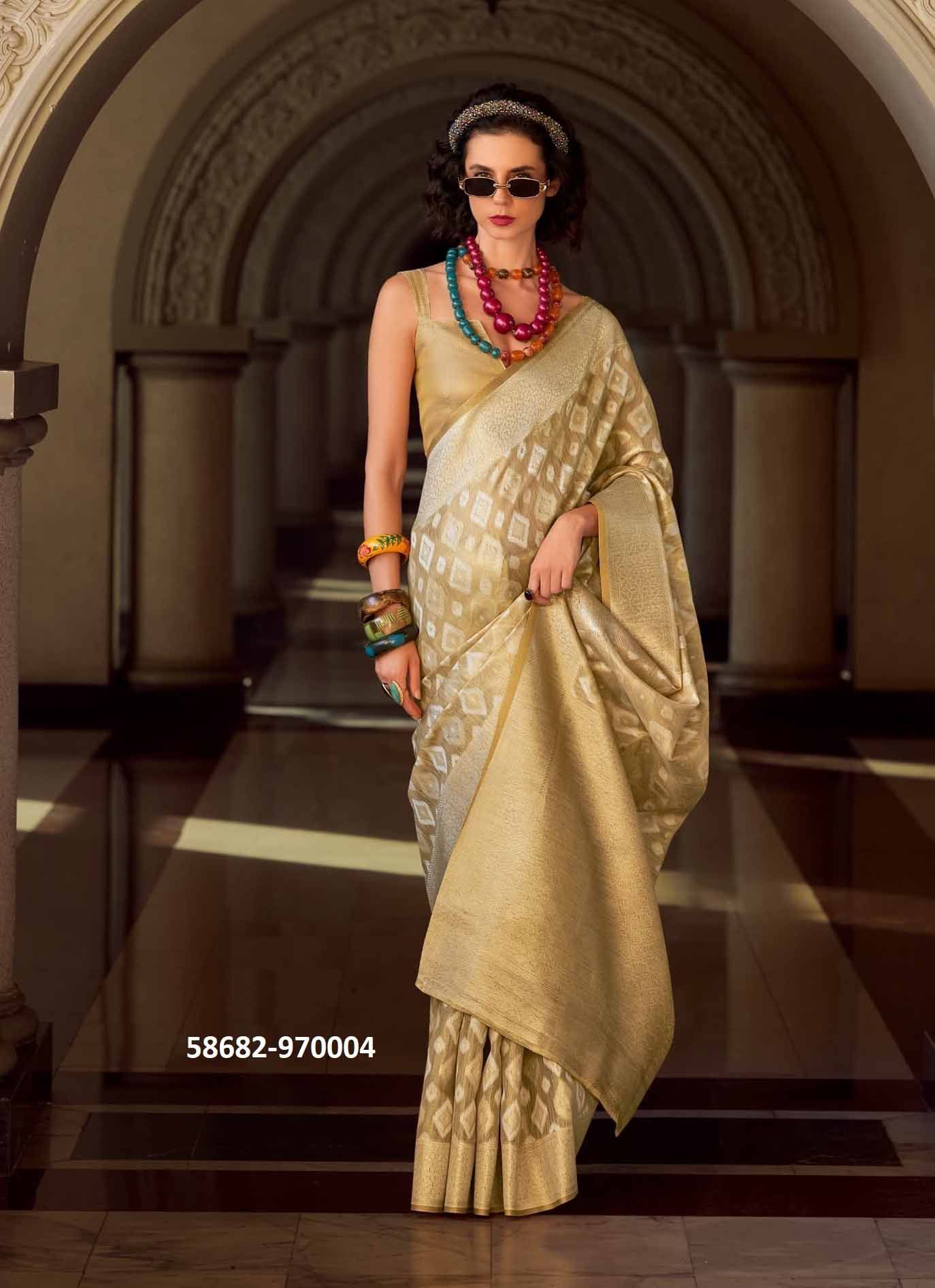 GOLDMINE - CATALOG # 56862 (SET OF 6 SAREES) by BRAND STROLLAY ®