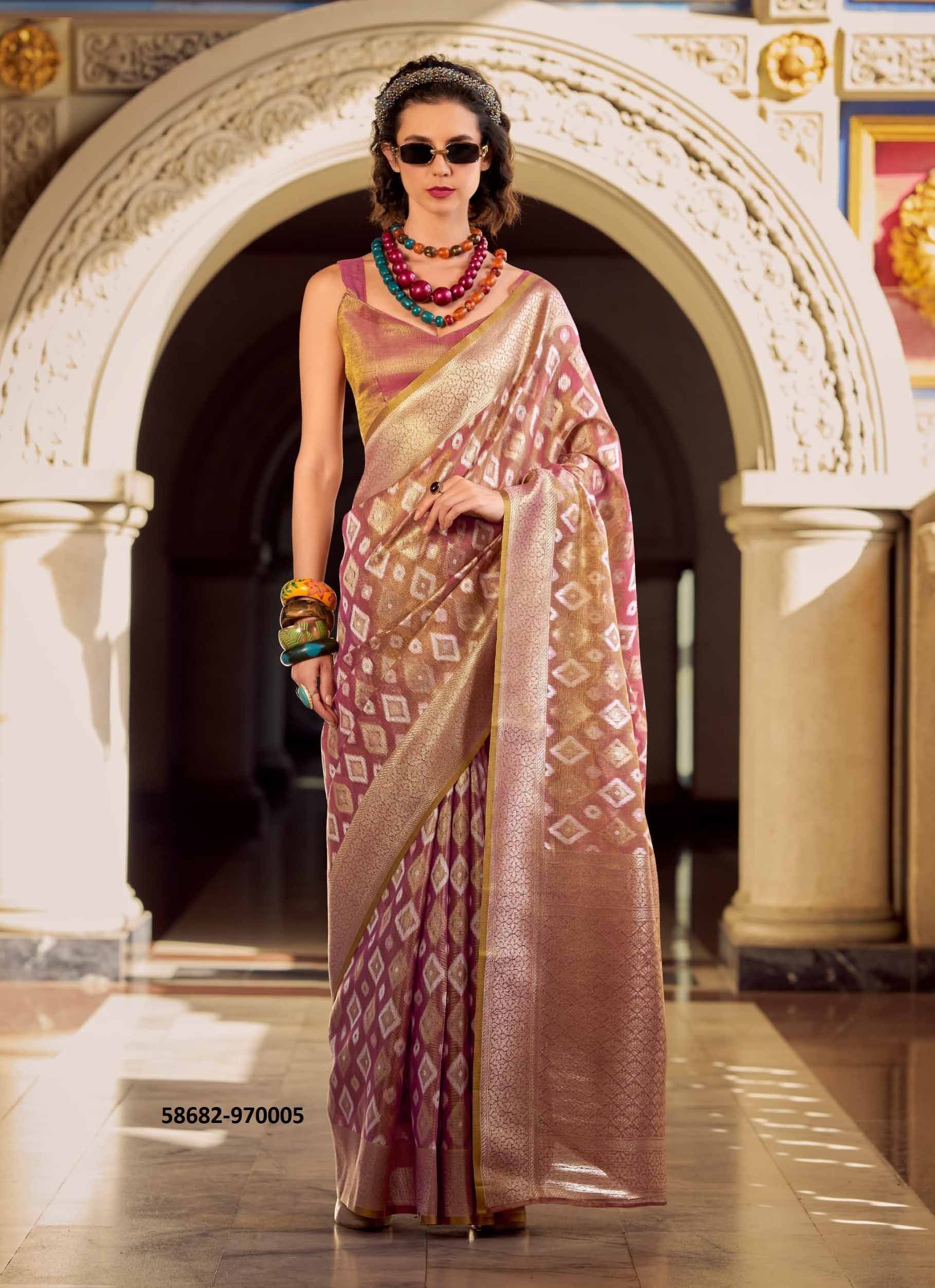 GOLDMINE - CATALOG # 56862 (SET OF 6 SAREES) by BRAND STROLLAY ®