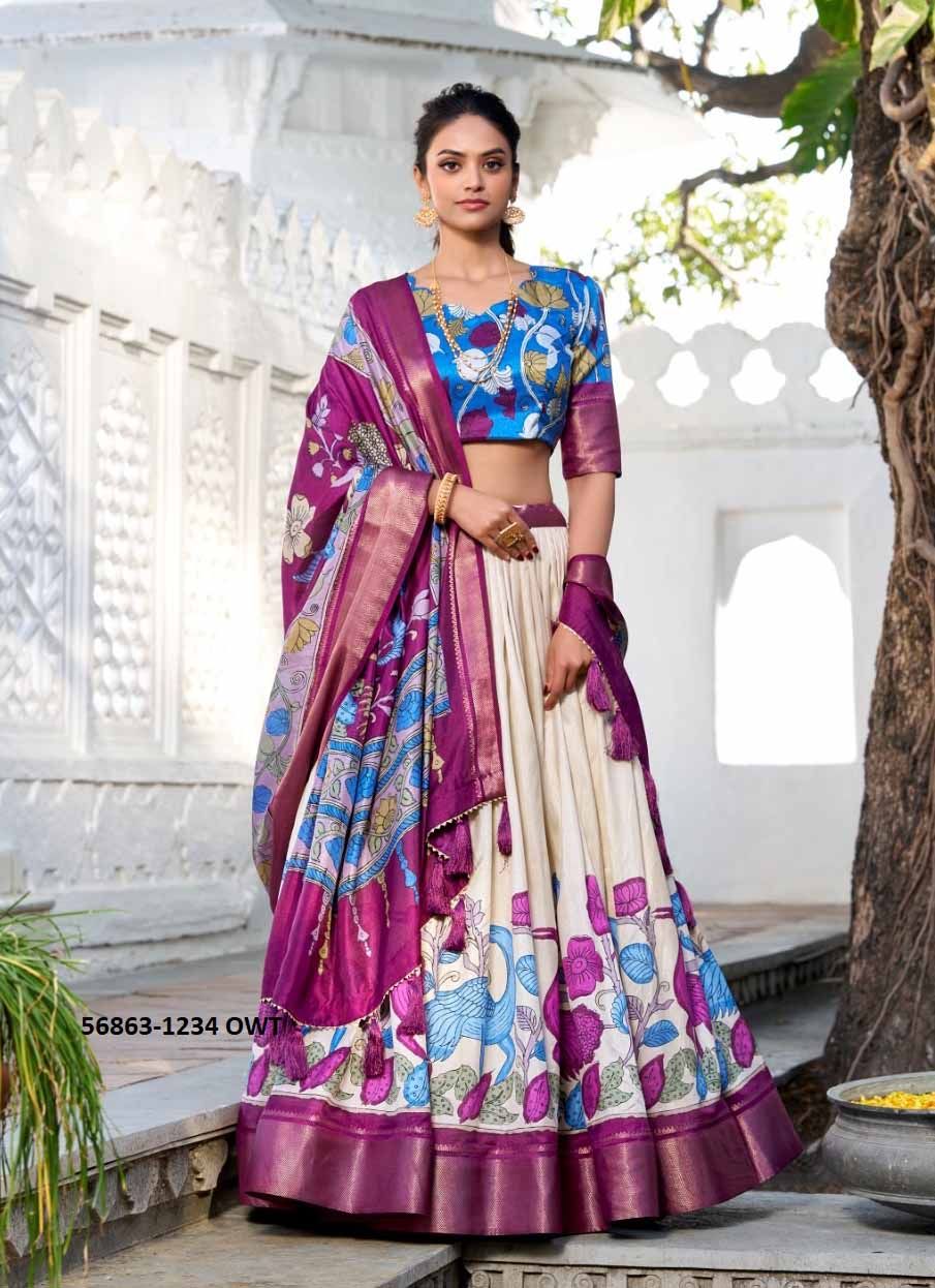 ANUSHA - CATALOG # 56863 (SET OF 4 LEHENGAS (SEMI-STITCHED)) by BRAND STROLLAY ® ANUSHA - CATALOG # 56863 (SET OF 4 LEHENGAS (SEMI-STITCHED)) by BRAND STROLLAY ®