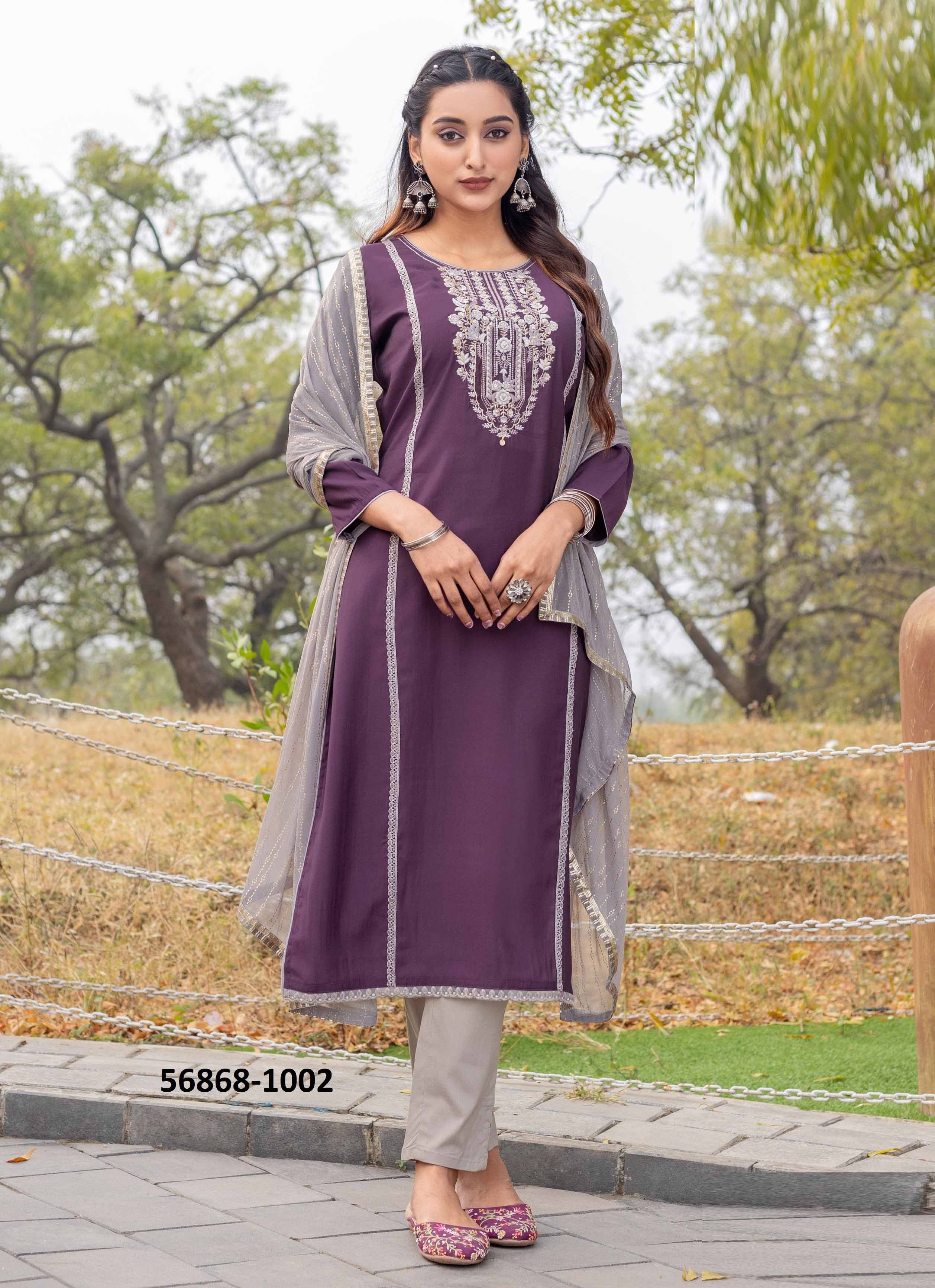 MOKSHA - CATALOG # 56868 (SET OF 5 READYMADE SUITS) by BRAND WOOGLEE