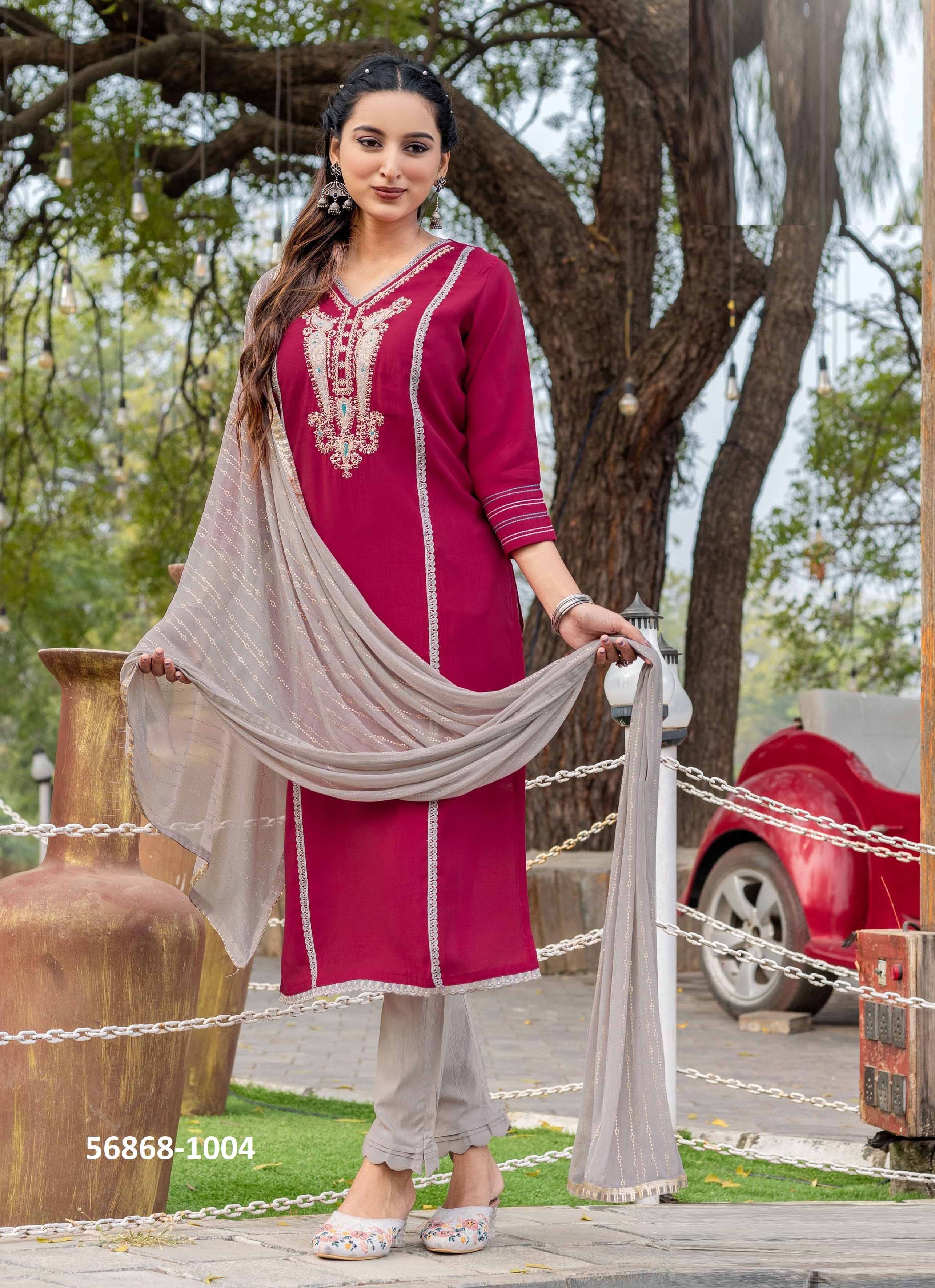 MOKSHA - CATALOG # 56868 (SET OF 5 READYMADE SUITS) by BRAND WOOGLEE
