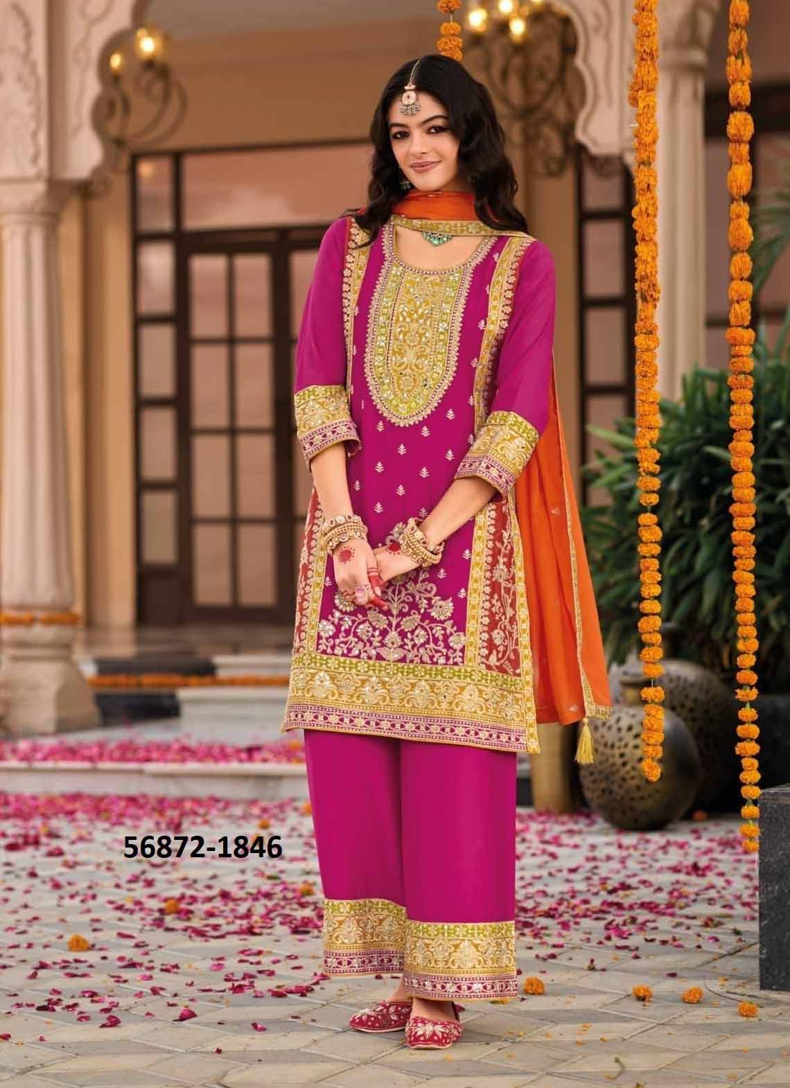 SWARA 2 - CATALOG # 56872 (SET OF 3 READYMADE SUITS) by BRAND EBA LIFESTYLE
