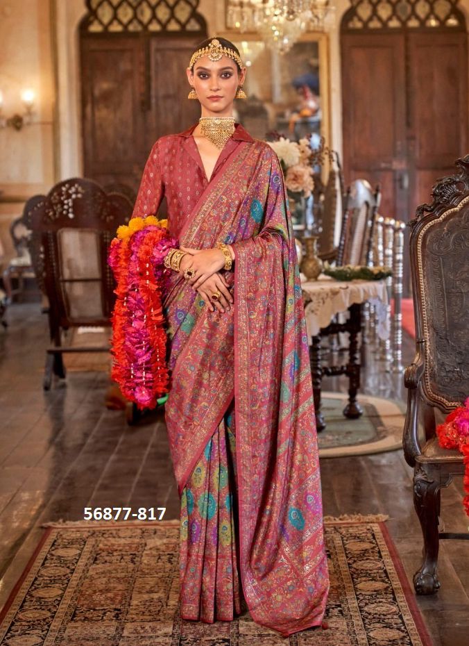 PUSHPA RANI - CATALOG # 56877 (SET OF 6 SAREES) by BRAND KRESHVA