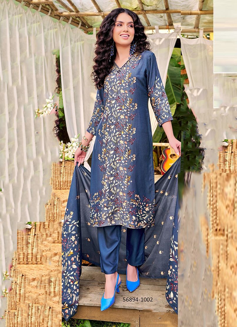 MUSIC PARTY - Catalog # 56894 (Set of 4 READYMADE SUITS) by Brand POONAM DESIGNER