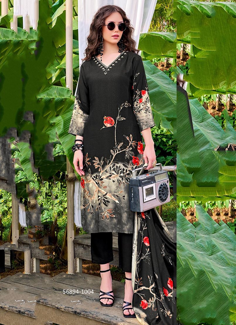 MUSIC PARTY - Catalog # 56894 (Set of 4 READYMADE SUITS) by Brand POONAM DESIGNER