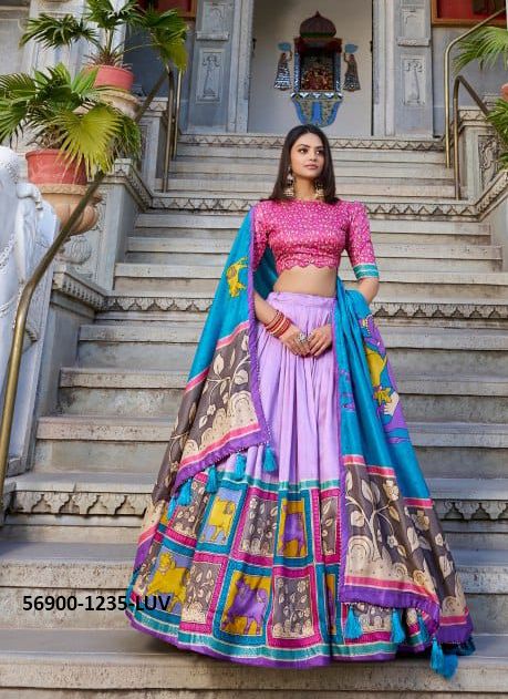 VAISHNAVI - Catalog # 56900 (Set of 4 LEHENGAS (SEMI-STITCHED)) by Brand STROLLAY ® VAISHNAVI - Catalog # 56900 (Set of 4 LEHENGAS (SEMI-STITCHED)) by Brand STROLLAY ®