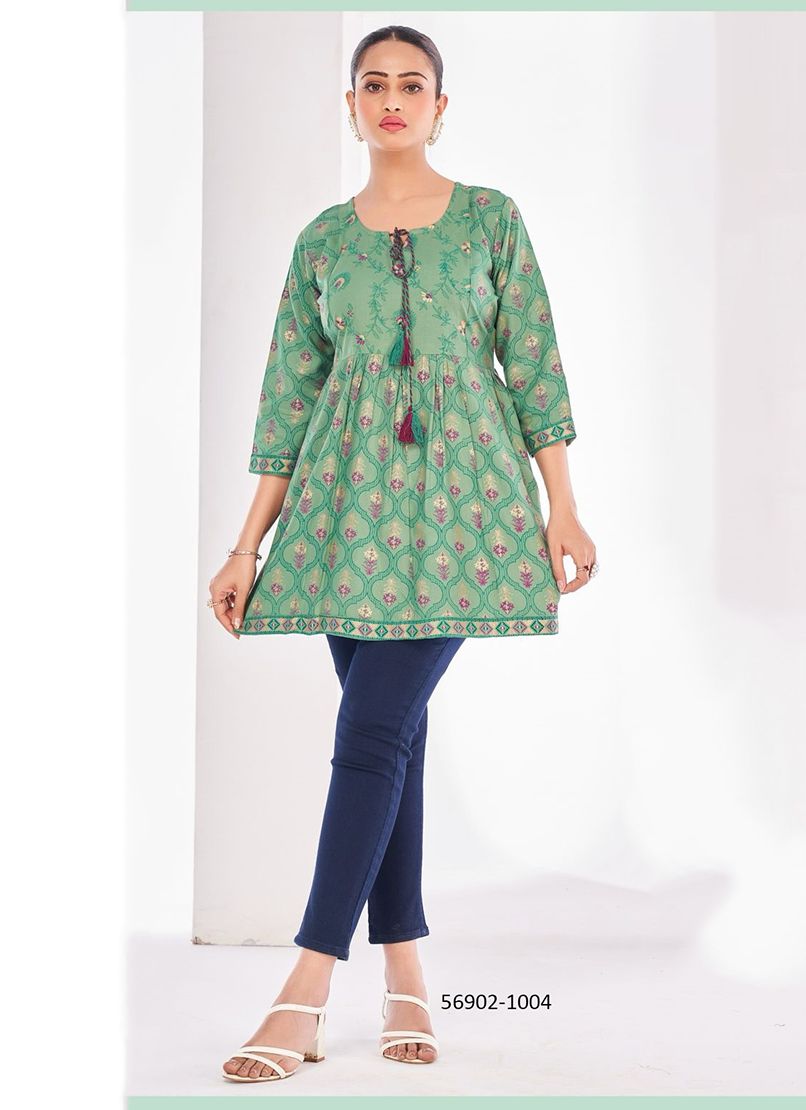 TUNIC 1 - Catalog # 56902 (Set of 10 READYMADE KURTIS) by Brand BLUE HILLS TUNIC 1 - Catalog # 56902 (Set of 10 READYMADE KURTIS) by Brand BLUE HILLS