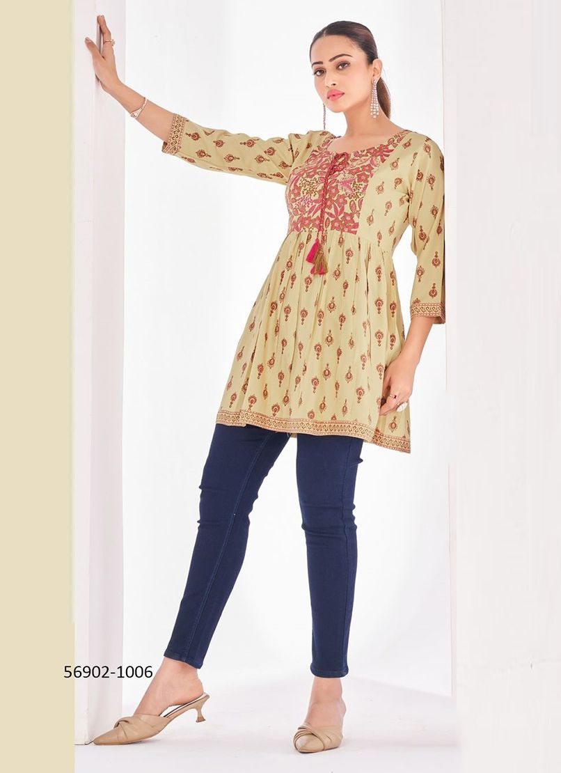 TUNIC 1 - Catalog # 56902 (Set of 10 READYMADE KURTIS) by Brand BLUE HILLS TUNIC 1 - Catalog # 56902 (Set of 10 READYMADE KURTIS) by Brand BLUE HILLS