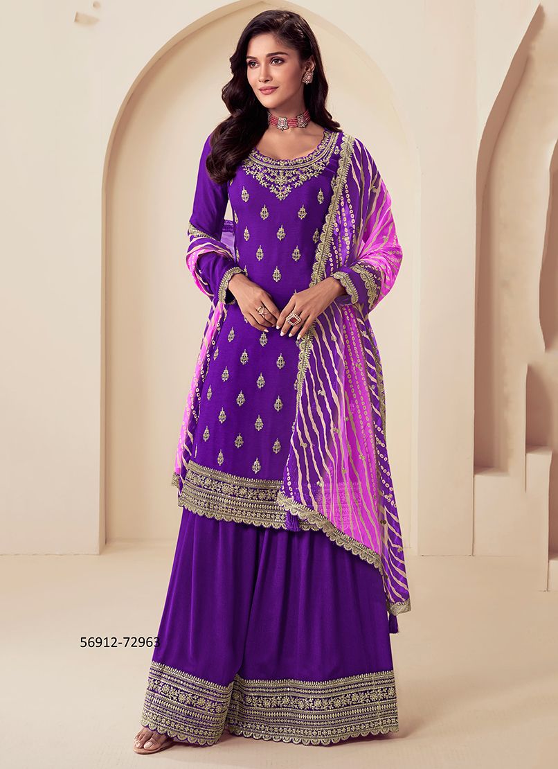 RANGPLUS - Catalog # 56912 (Set of 5 SEMI-STITCHED SUITS) by Brand VINAY FASHION LLP
