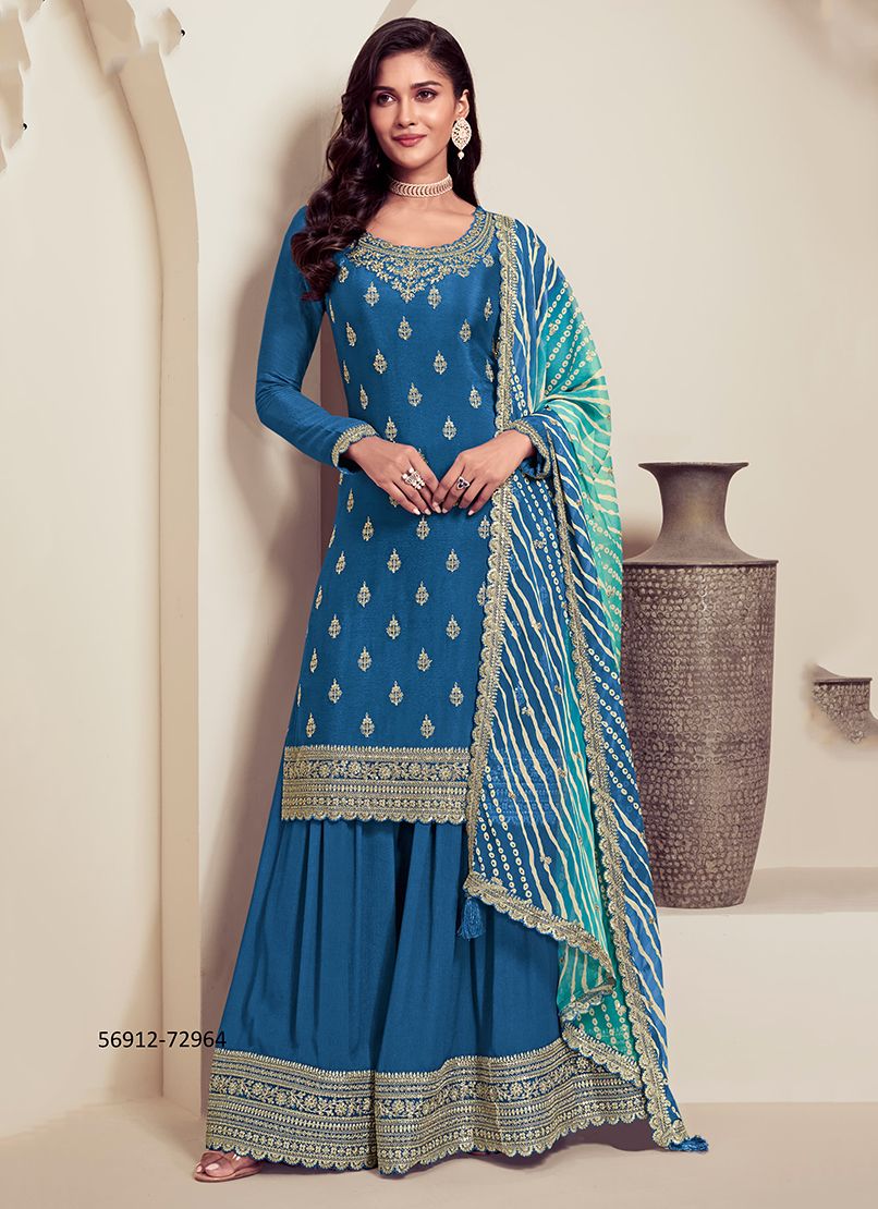 RANGPLUS - Catalog # 56912 (Set of 5 SEMI-STITCHED SUITS) by Brand VINAY FASHION LLP