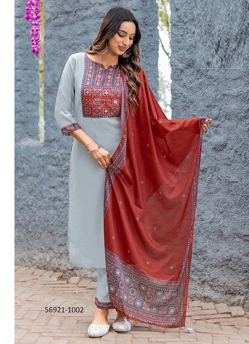 AMAYA - Catalog # 56921 (Set of 6 READYMADE SUITS) by Brand MITTOO