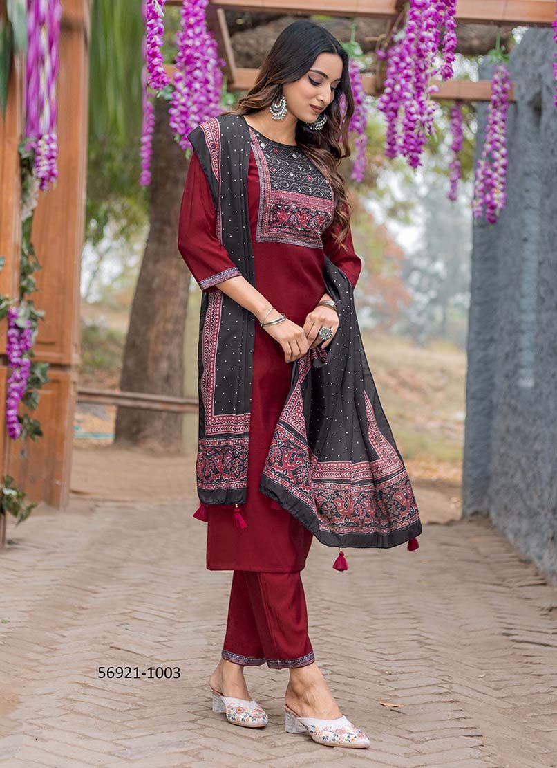 AMAYA - Catalog # 56921 (Set of 6 READYMADE SUITS) by Brand MITTOO