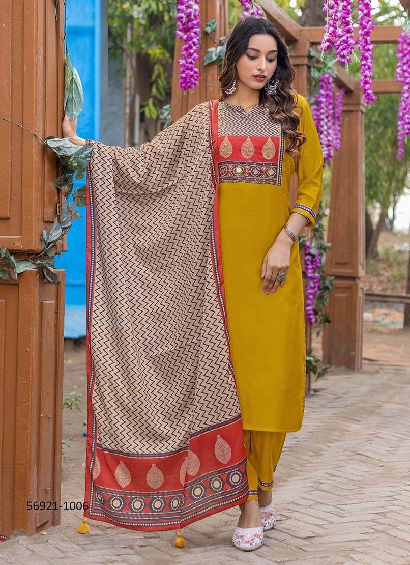 AMAYA - Catalog # 56921 (Set of 6 READYMADE SUITS) by Brand MITTOO