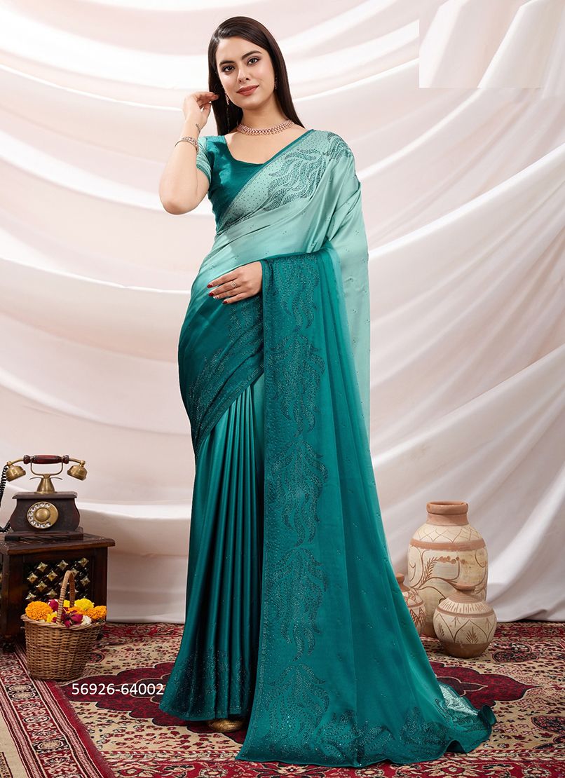 GLOSSETTE - Catalog # 56926 (Set of 3 SAREES) by Brand S-ETHNIC LIFESTYLE