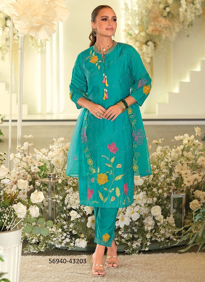 ANGEL - Catalog # 56940 (Set of 4 Readymade Salwar Suits) by Brand KAILEE FASHIONS