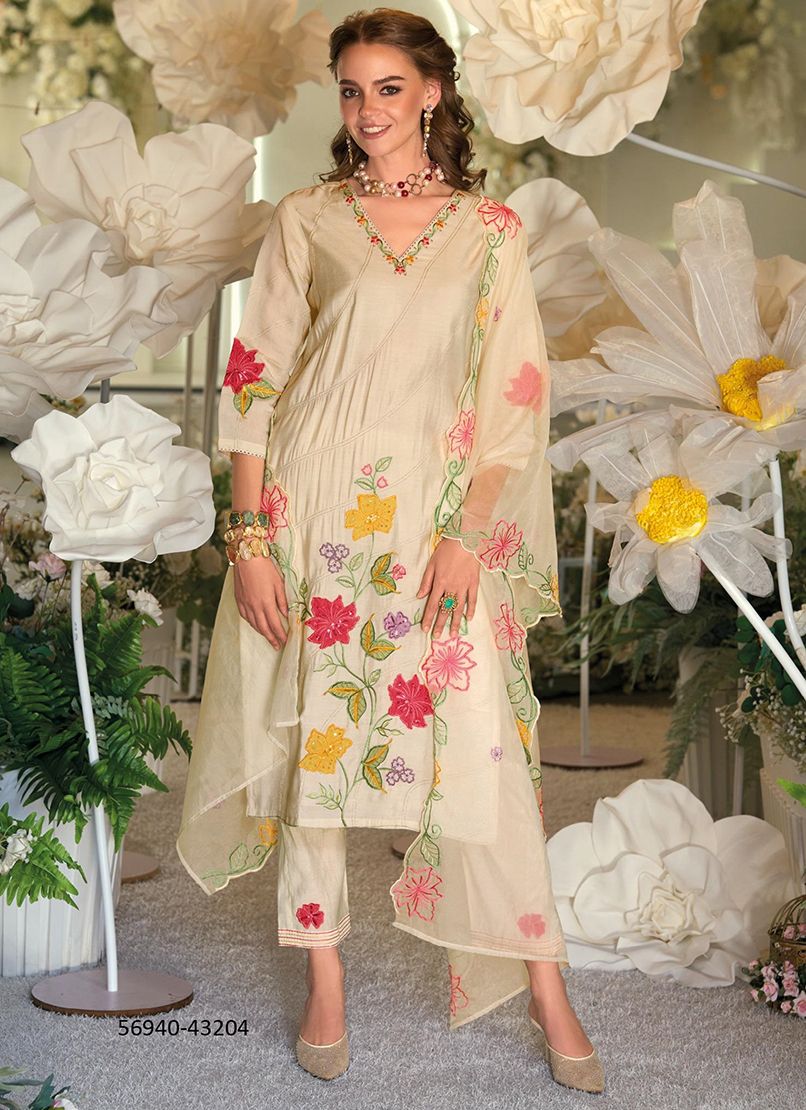 ANGEL - Catalog # 56940 (Set of 4 Readymade Salwar Suits) by Brand KAILEE FASHIONS
