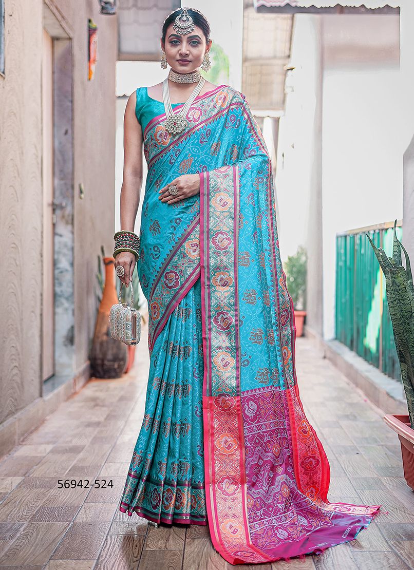 RUTUJA PATOLA - Catalog # 56942 (Set of 6 Sarees) by Brand STROLLAY ®