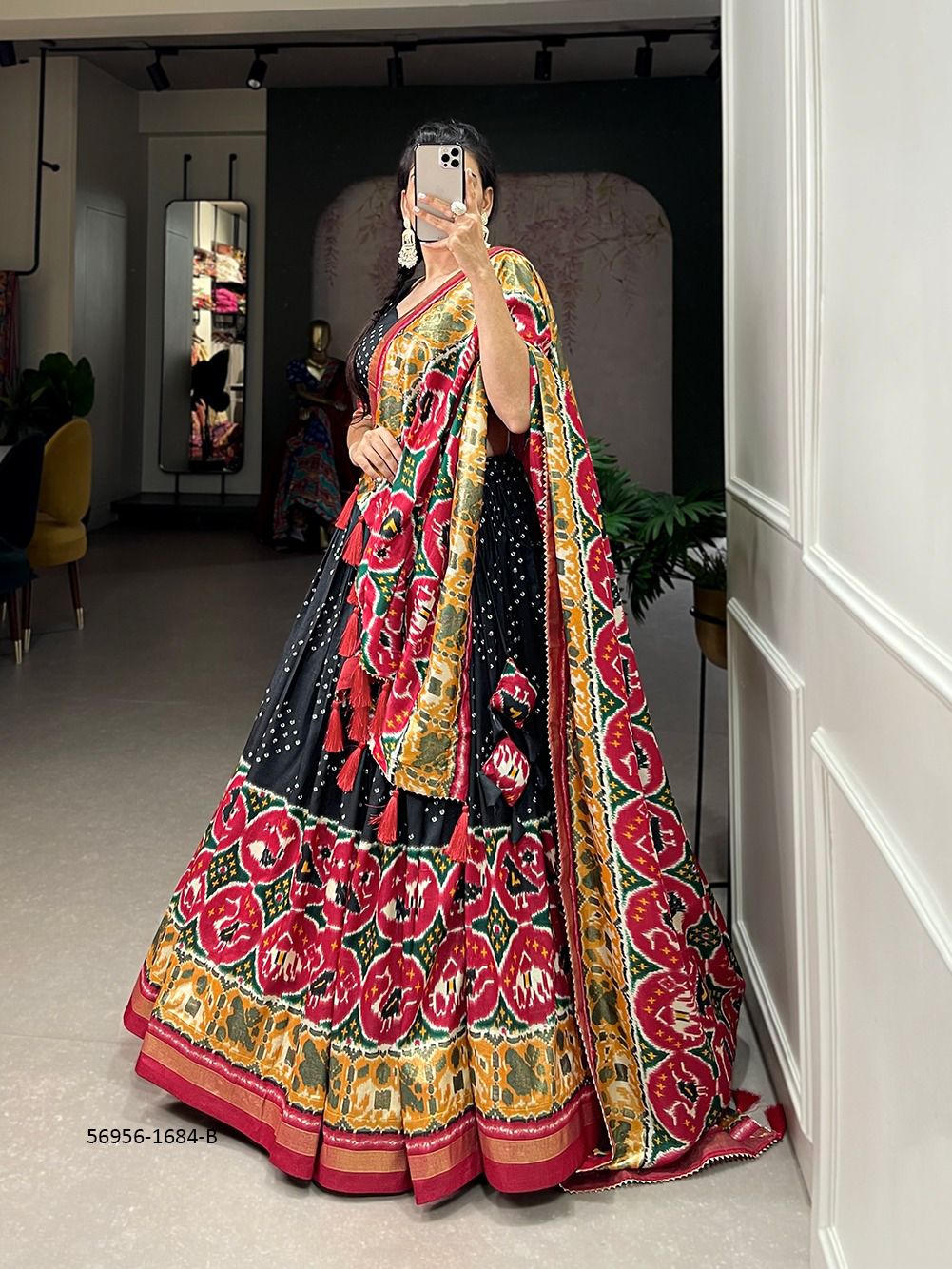 SERIES 1684 - Catalog # 56956 (Set of 2 Semi-Stitched Lehengas) by Brand STROLLAY ®