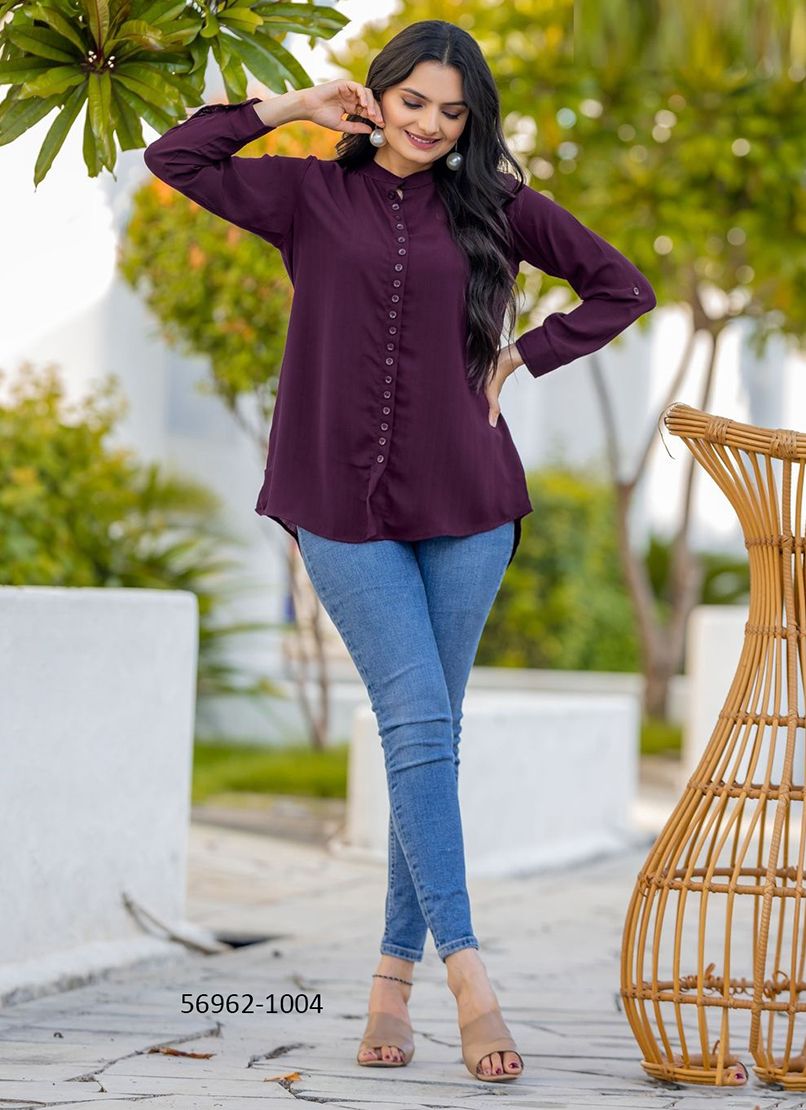 CADBURY - Catalog # 56962 (Set of 6 Readymade Women's Kurtis / Tops) by Brand MITTOO CADBURY - Catalog # 56962 (Set of 6 Readymade Women's Kurtis / Tops) by Brand MITTOO