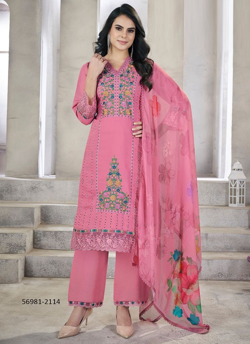 ZOHRA - Catalog # 56981 (Set of 6 Readymade Salwar Suits) by Brand GULZAR COUTURE