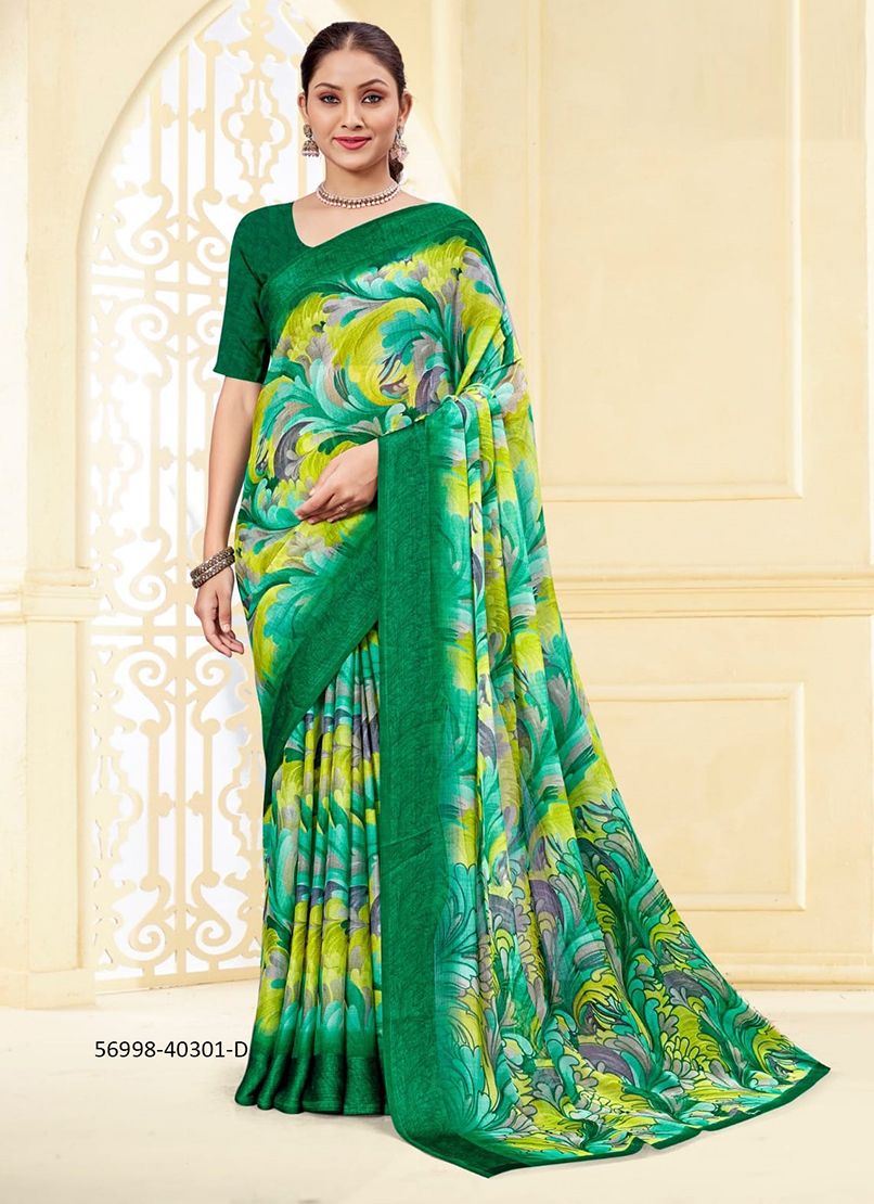 CHERRY 43 - Catalog # 56998 (Set of 6 Sarees) by Brand RUCHI SAREES