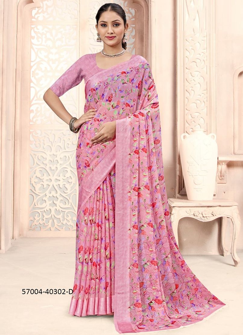 CHERRY 44 - Catalog # 57004 (Set of 6 Sarees) by Brand RUCHI SAREES