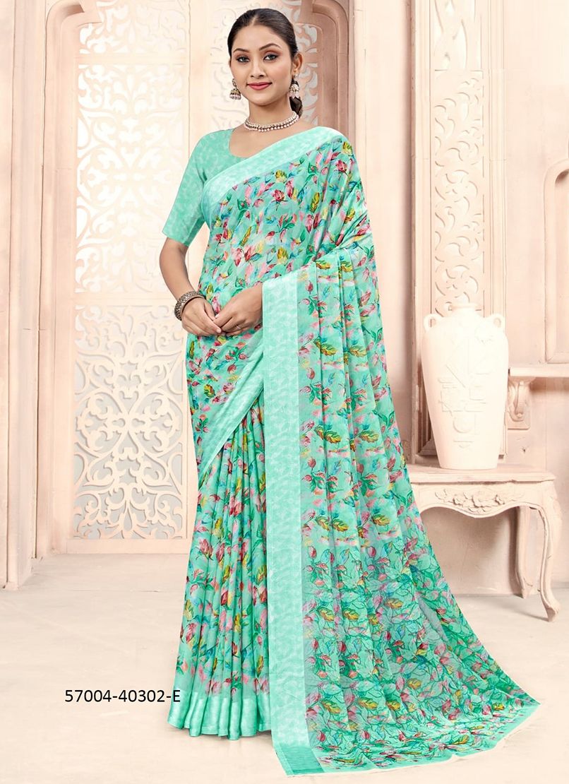 CHERRY 44 - Catalog # 57004 (Set of 6 Sarees) by Brand RUCHI SAREES