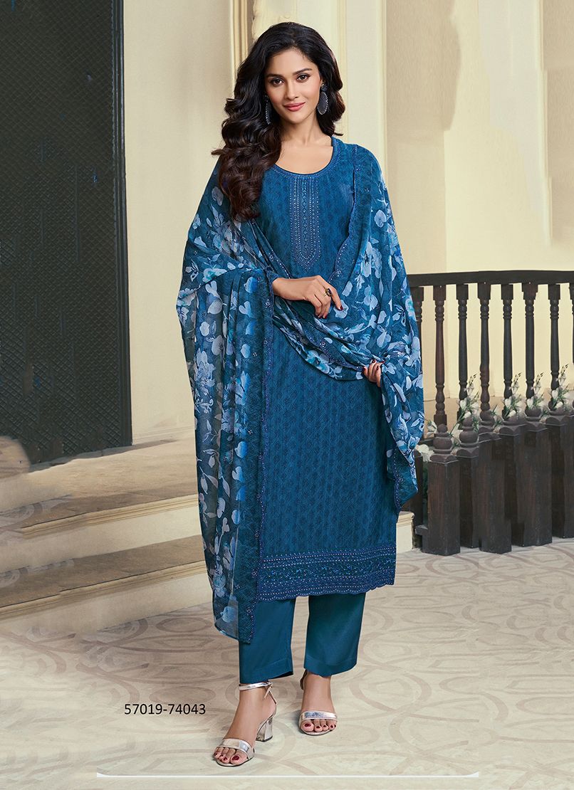 ROYAL CREPE 47 - Catalog # 57019 (Set of 8 Semi-Stitched / Un-Stitched Suits) by Brand VINAY FASHION LLP ROYAL CREPE 47 - Catalog # 57019 (Set of 8 Semi-Stitched / Un-Stitched Suits) by Brand VINAY FASHION LLP