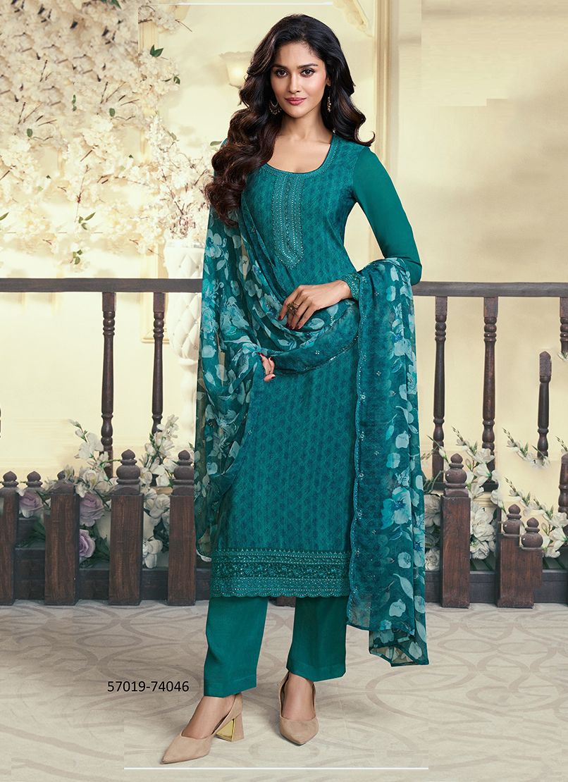 ROYAL CREPE 47 - Catalog # 57019 (Set of 8 Semi-Stitched / Un-Stitched Suits) by Brand VINAY FASHION LLP ROYAL CREPE 47 - Catalog # 57019 (Set of 8 Semi-Stitched / Un-Stitched Suits) by Brand VINAY FASHION LLP