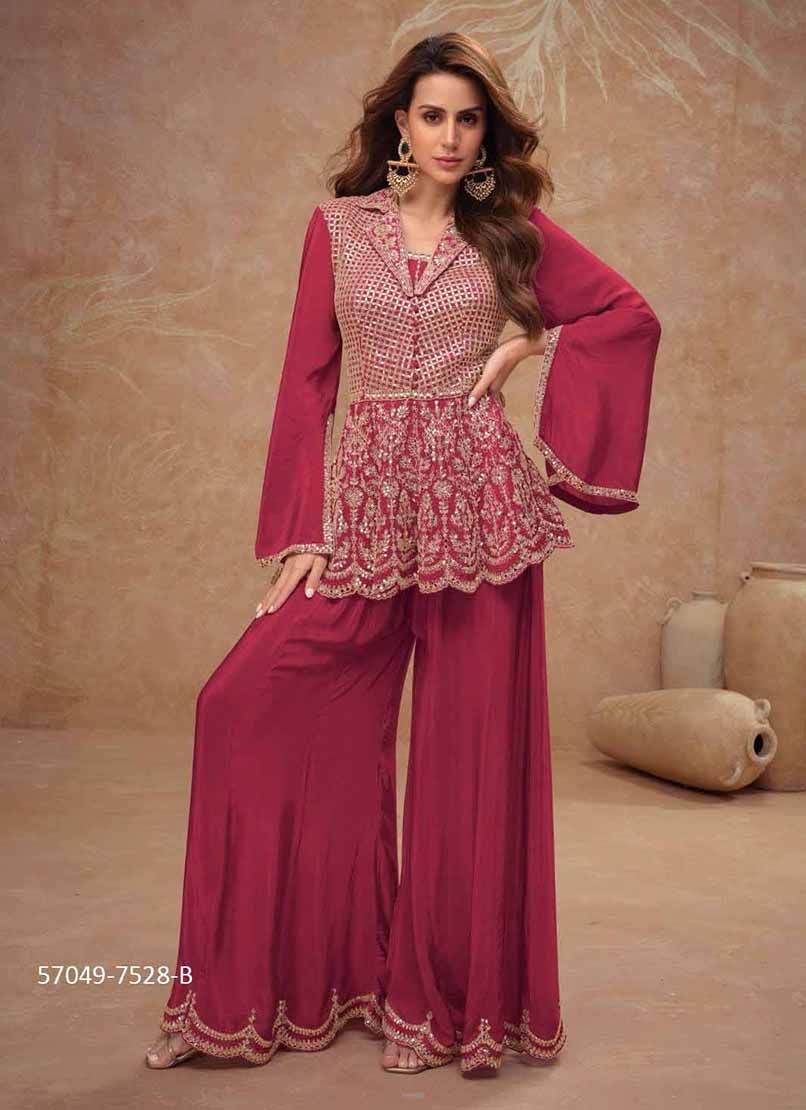 DILKASH - Catalog # 57048 (Set of 5 Indo-Western Outfits) by Brand GULKAYRA DESIGNER
