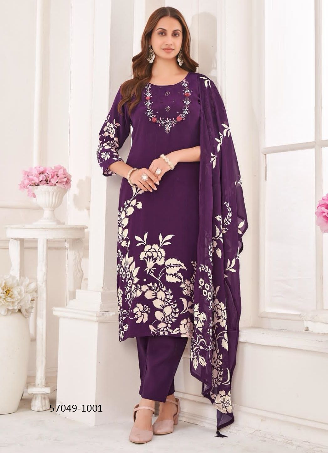 SUMERU - Catalog # 57049 (Set of 4 Readymade Salwar Suits) by Brand POONAM DESIGNER SUMERU - Catalog # 57049 (Set of 4 Readymade Salwar Suits) by Brand POONAM DESIGNER