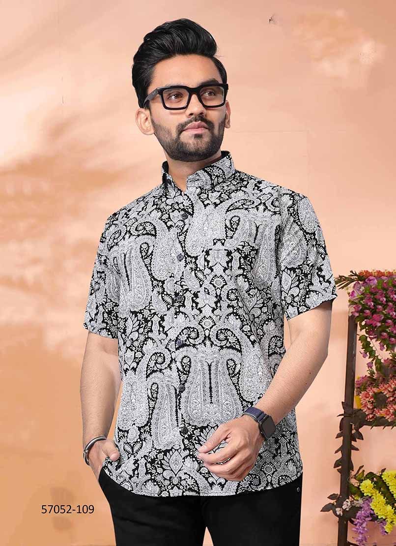 BLACK BEAUTY - Catalog # 57052 (Set of 13 Men's Ethnic Wear) by Brand SANGEET