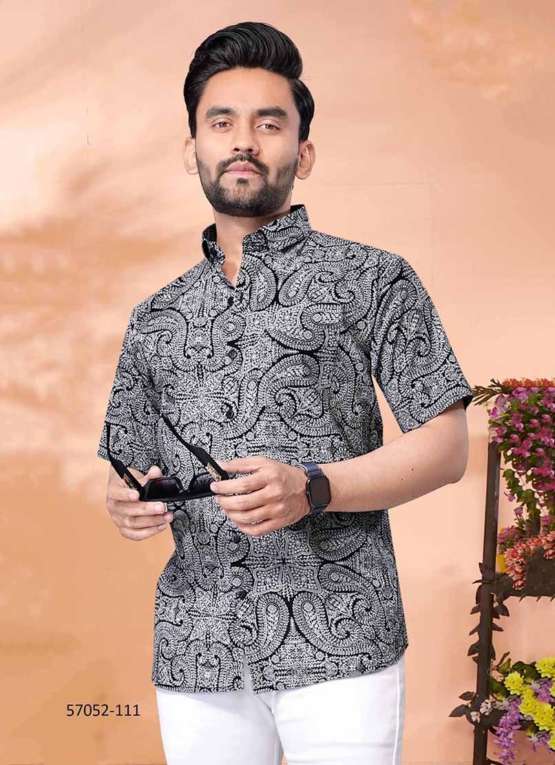 BLACK BEAUTY - Catalog # 57052 (Set of 13 Men's Ethnic Wear) by Brand SANGEET