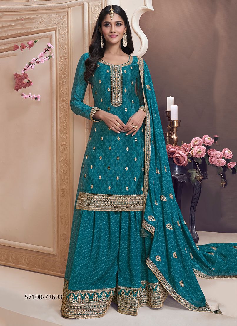 SAJANEE - Catalog # 57100 (Set of 4 Semi-Stitched / Un-Stitched Suits) by Brand VINAY FASHION LLP SAJANEE - Catalog # 57100 (Set of 4 Semi-Stitched / Un-Stitched Suits) by Brand VINAY FASHION LLP