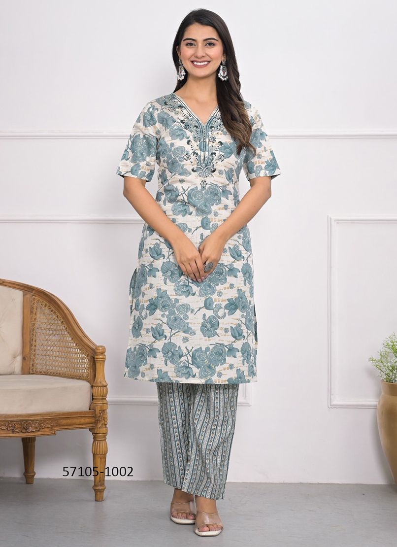 MAYRA - Catalog # 57105 (Set of 6 Readymade Women's Kurtis / Tops) by Brand STROLLAY ®