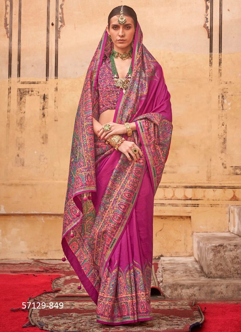 RAMBHA - Catalog # 57129 (Set of 8 Sarees) by Brand KRESHVA RAMBHA - Catalog # 57129 (Set of 8 Sarees) by Brand KRESHVA