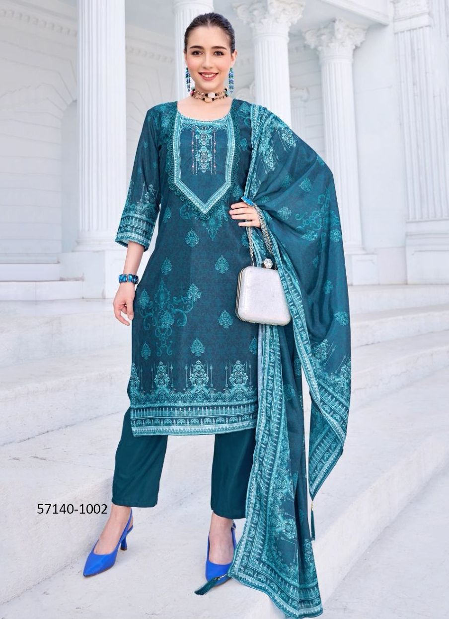 LIBRARY - Catalog # 57140 (Set of 6 Readymade Salwar Suits) by Brand POONAM DESIGNER LIBRARY - Catalog # 57140 (Set of 6 Readymade Salwar Suits) by Brand POONAM DESIGNER