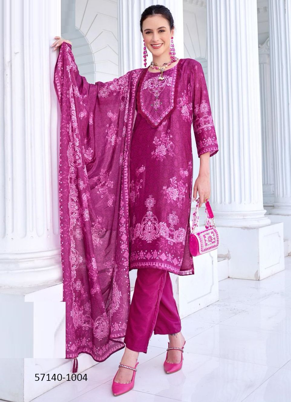 LIBRARY - Catalog # 57140 (Set of 6 Readymade Salwar Suits) by Brand POONAM DESIGNER LIBRARY - Catalog # 57140 (Set of 6 Readymade Salwar Suits) by Brand POONAM DESIGNER