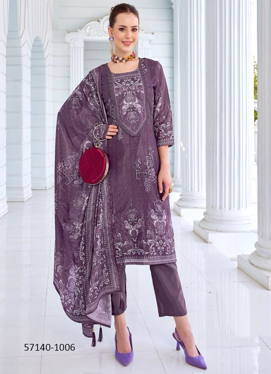 LIBRARY - Catalog # 57140 (Set of 6 Readymade Salwar Suits) by Brand POONAM DESIGNER LIBRARY - Catalog # 57140 (Set of 6 Readymade Salwar Suits) by Brand POONAM DESIGNER