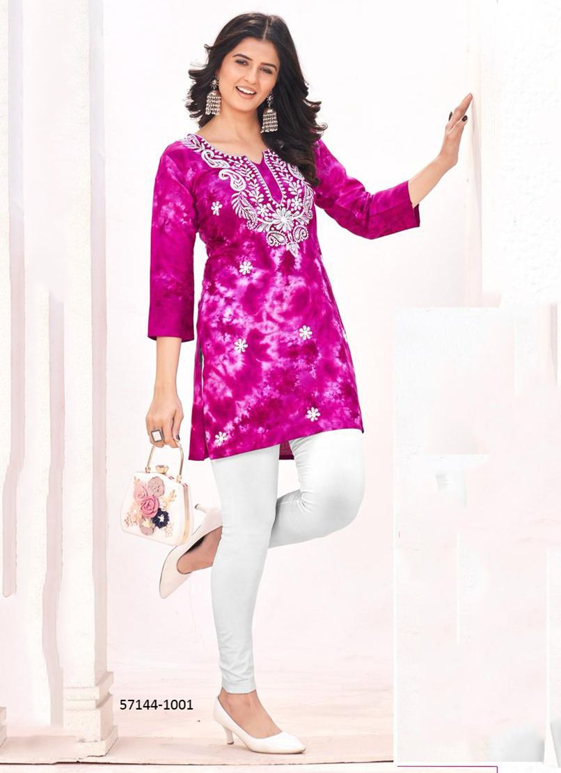 CLAIRE - Catalog # 57144 (Set of 6 Readymade Women's Kurtis / Tops) by Brand BLUE HILLS CLAIRE - Catalog # 57144 (Set of 6 Readymade Women's Kurtis / Tops) by Brand BLUE HILLS