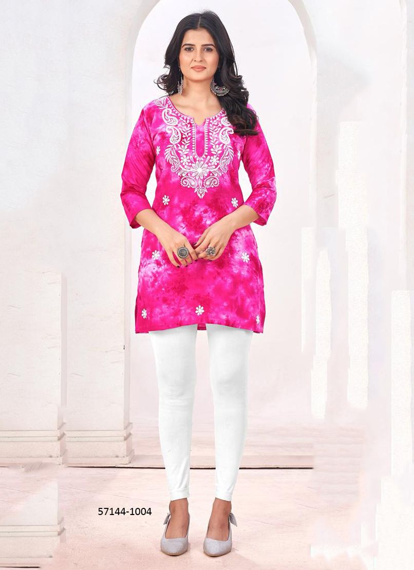 CLAIRE - Catalog # 57144 (Set of 6 Readymade Women's Kurtis / Tops) by Brand BLUE HILLS CLAIRE - Catalog # 57144 (Set of 6 Readymade Women's Kurtis / Tops) by Brand BLUE HILLS