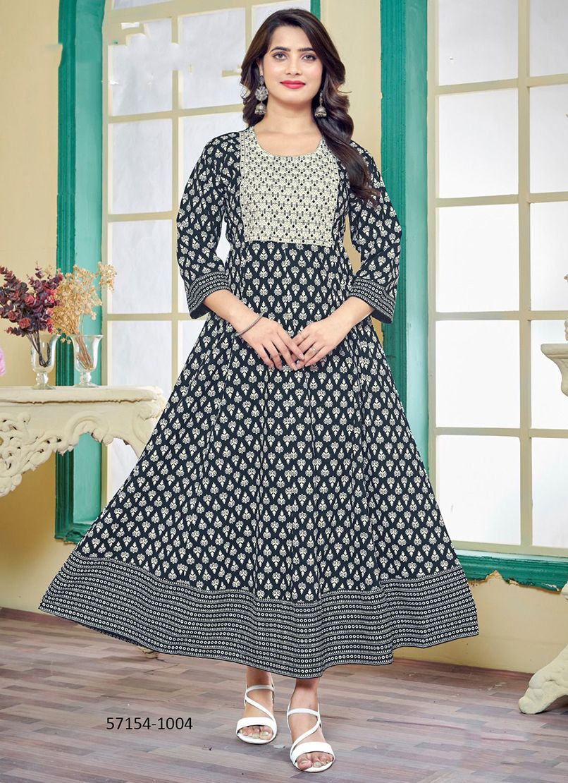 MONALISA 2 - Catalog # 57154 (Set of 8 Readymade Women's Kurtis / Tops) by Brand SANGEET