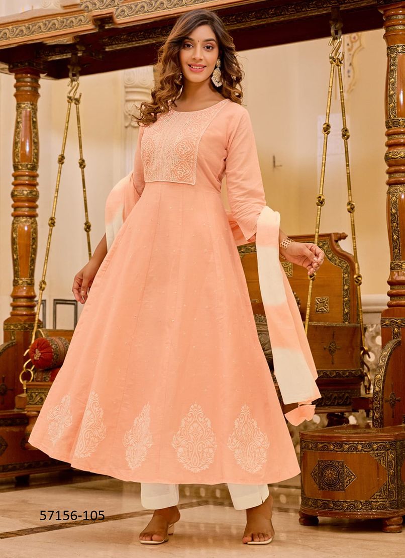 GULNAAZ - Catalog # 57156 (Set of 6 Readymade Salwar Suits) by Brand OSSM
