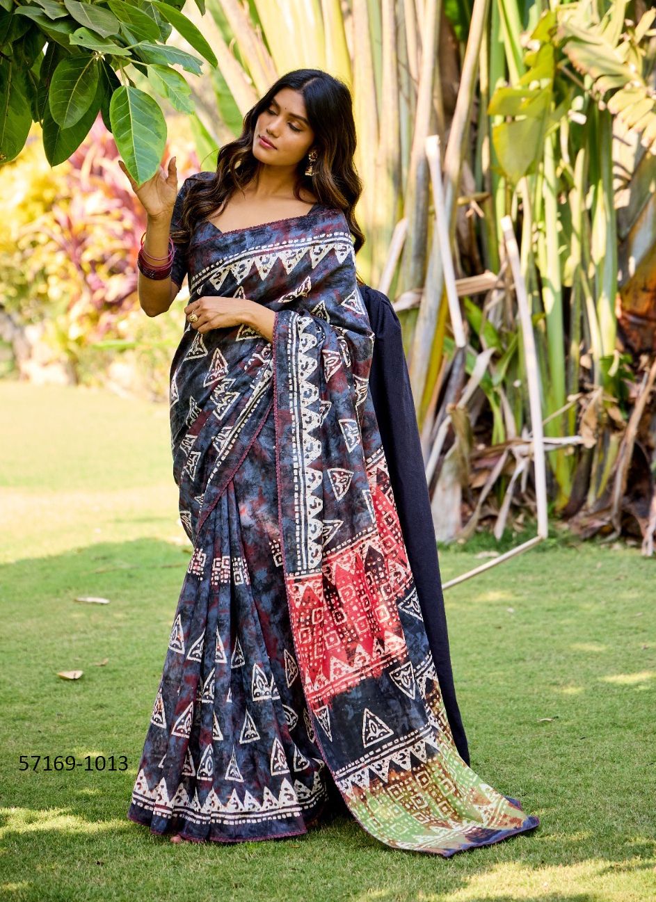 SAMSARA 2 - Catalog # 57169 (Set of 10 Sarees) by Brand SR SAREES