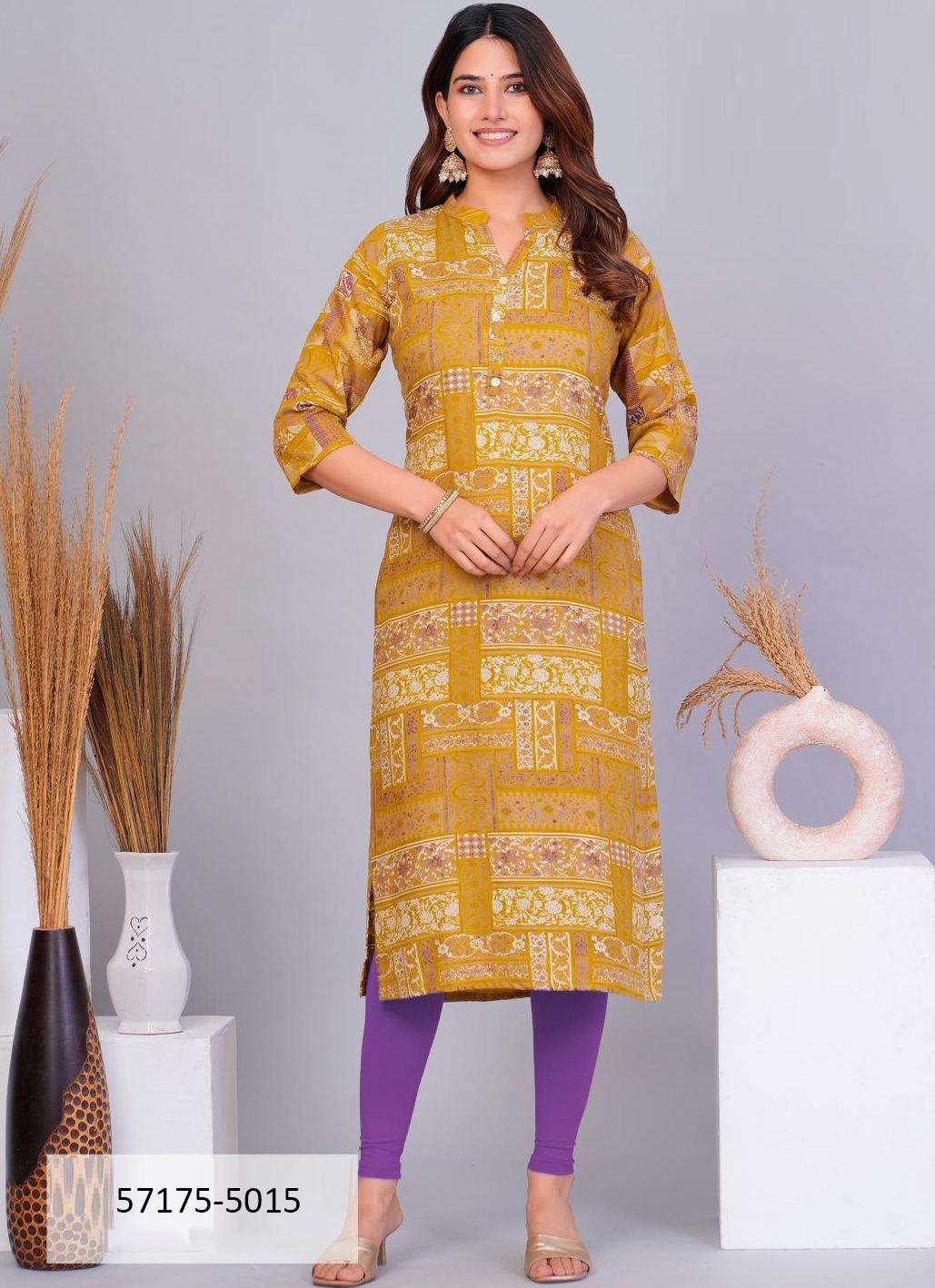 DIYA TRENDS Straight A-Line Prints Set of Size-Sets Women's